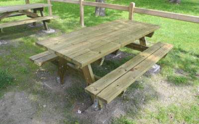 Fabrication de tables de pique-nique