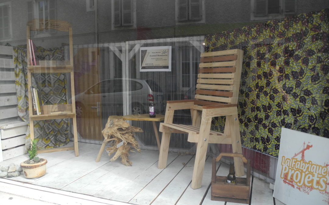 En vitrine à la fabrique à projet
