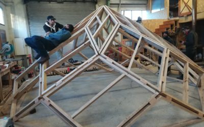 Chantier participatif de fabrication d’un zome