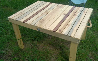Table valise pour le camping